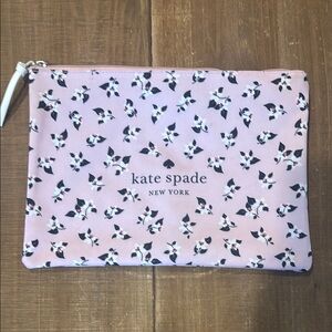 Kate Spade Pink and Black Cosmetic Bag